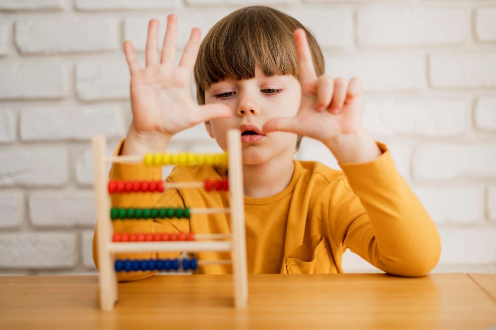 kid abacus learn how count